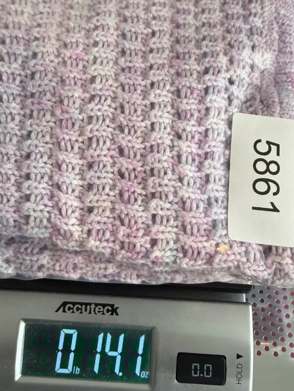 Talbots Sweater Women XL Pink Purple Long Sleeve Open Knit Pullover Round Neck